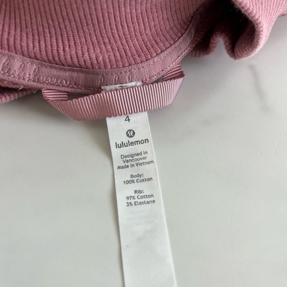 Lululemon Chill On Pullover Sweatshirt Quicksand Pink Size 4 - Picture 3 of 8